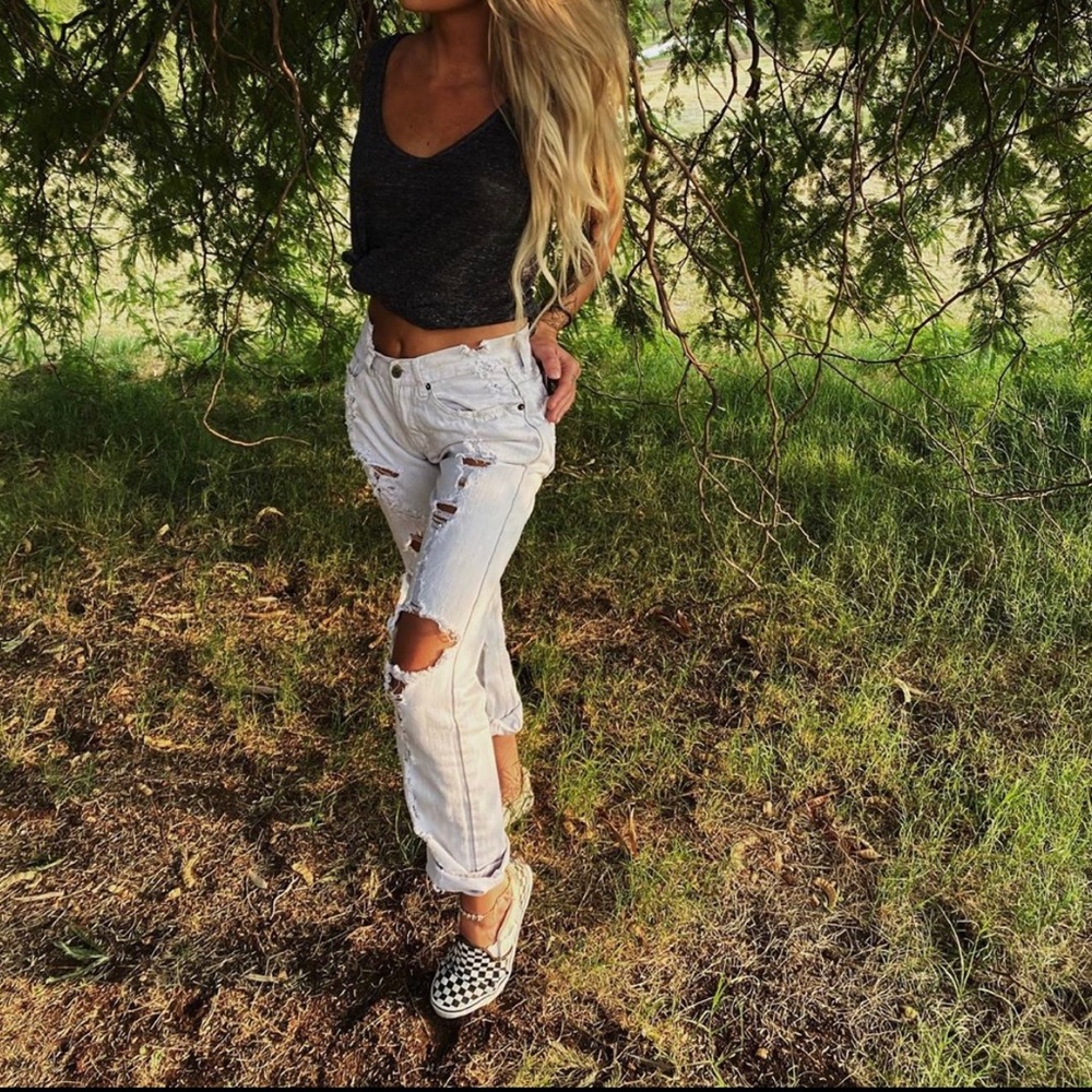 Vintage Ripped boyfriend jeans size 0/1